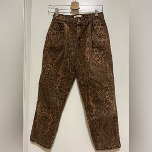 Leopard Print Jeans